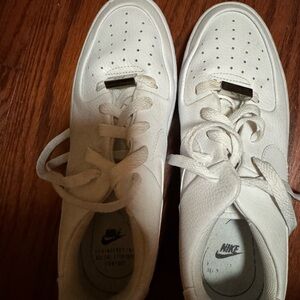 White platform sneakers